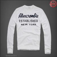 heren abercrombie and fitch established new york crewneck wit Nieuwe Goedkope bgxtn923